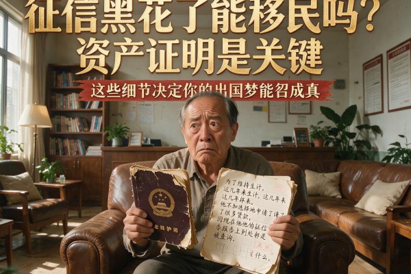征信黑花了能移民吗?资产证明是关键,这些细节决定你的出国梦能否成真