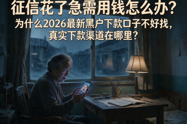 征信花了急需用钱怎么办？为什么2026最新黑户下款口子不好找，真实下款渠道在哪里？