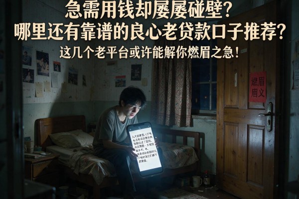 急需用钱却屡屡碰壁？哪里还有靠谱的良心老贷款口子推荐？这几个老平台或许能解你燃眉之急！