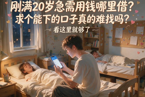 刚满20岁急需用钱哪里借?求个能下的口子真的难找吗?看这里就够了