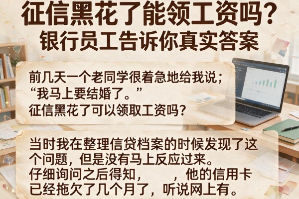 征信黑花了能领工资吗？银行员工告诉你真实答案