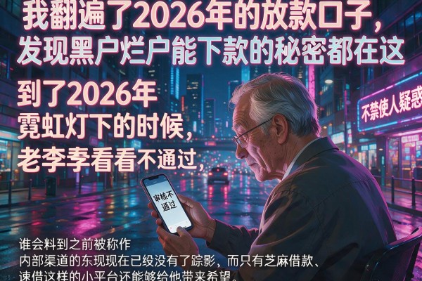 我翻遍了2026年的放款口子，发现黑户烂户能下款的秘密都在这