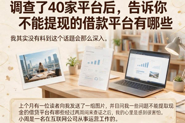 调查了40家平台后，告诉你不能提现的借款平台有哪些