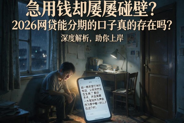 急用钱却屡屡碰壁？2026网贷能分期的口子真的存在吗？深度解析助你上岸