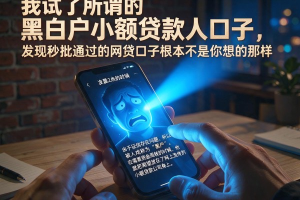 我试了所谓的黑白户小额贷款口子，发现秒批通过的网贷口子根本不是你想的那样