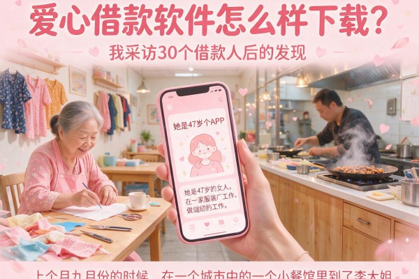 爱心借款软件怎么样下载?我采访30个借款人后的发现