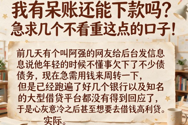 我有呆账还能下款吗？急求几个不看重这点的口子！