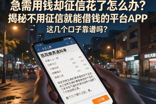 急需用钱却征信花了怎么办？揭秘不用征信就能借钱的平台APP，这几个口子靠谱吗？