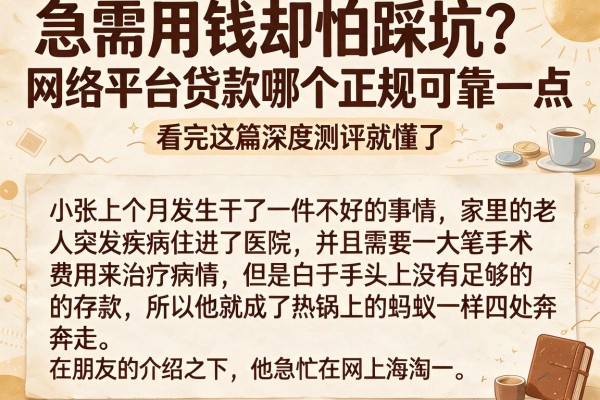 急需用钱却怕踩坑？网络平台贷款哪个正规可靠一点，看完这篇深度测评就懂了