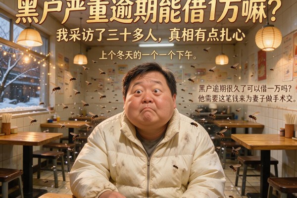 黑户严重逾期能借1万嘛？我采访了三十多人，真相有点扎心