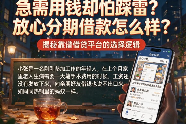 急需用钱却怕踩雷？放心分期借款怎么样？揭秘靠谱借贷平台的选择逻辑