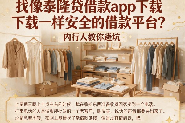 找像泰隆贷借款app下载一样安全的借款平台?内行人教你避坑