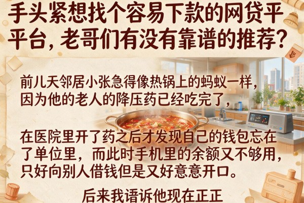 手头紧想找个容易下款的网贷平台，老哥们有没有靠谱的推荐？