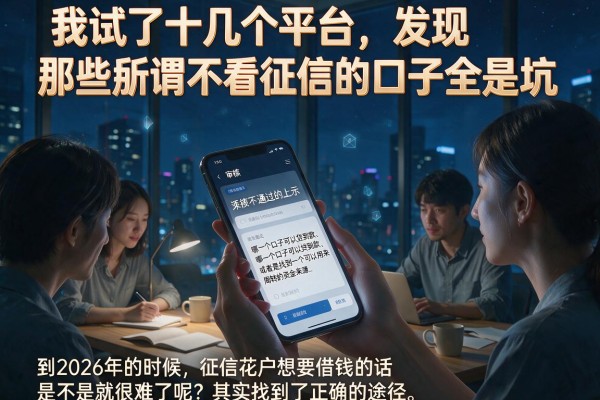 我试了十几个平台，发现那些所谓不看征信的口子全是坑