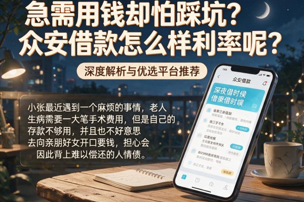 急需用钱却怕踩坑？众安借款怎么样利率呢？深度解析与优选平台推荐