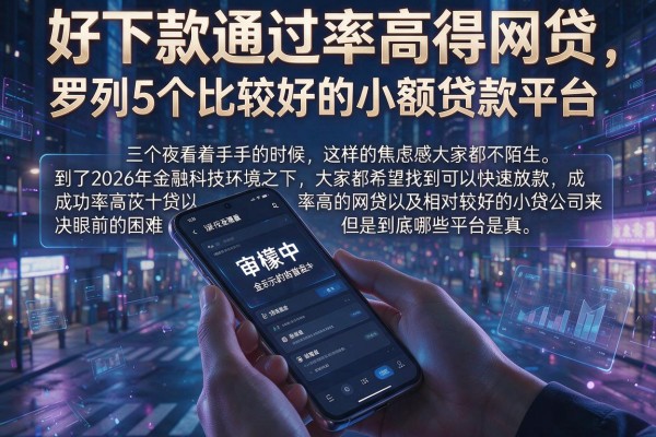 好下款通过率高得网贷，罗列5个比较好的小额贷款平台