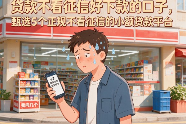 贷款不看征信好下款的口子，甄选5个正规不看征信的小额贷款平台