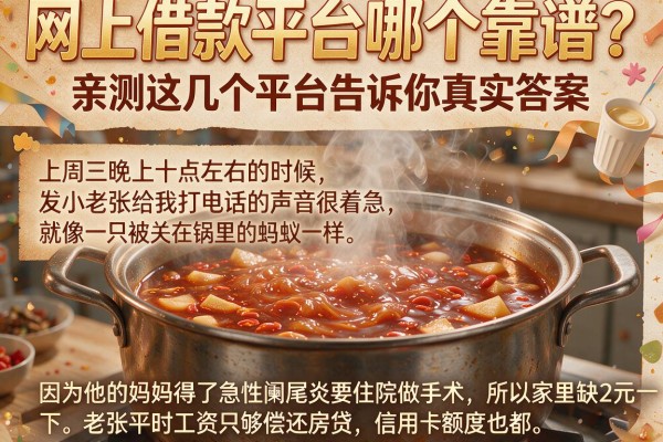 网上借款平台哪个靠谱？亲测这几个平台告诉你真实答案
