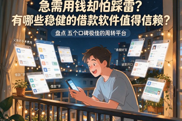 急需用钱却怕踩雷？有哪些稳健的借款软件值得信赖？盘点五个口碑极佳的周转平台