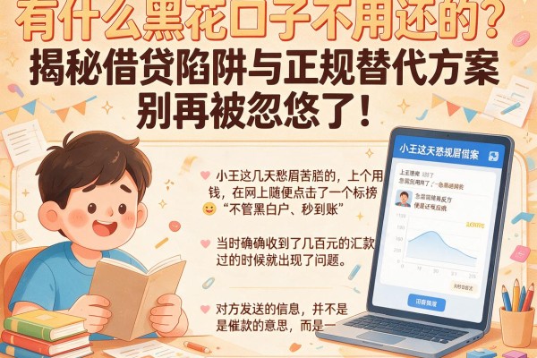 有什么黑花口子不用还的？揭秘借贷陷阱与正规替代方案，别再被忽悠了！