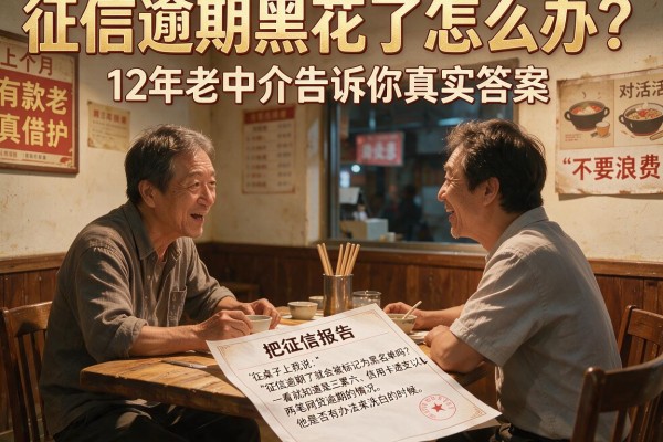 征信逾期黑花了怎么办?12年老中介告诉你真实答案