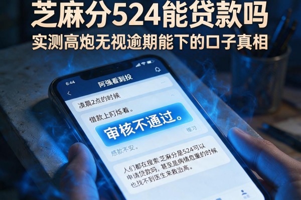芝麻分524能贷款吗，实测高炮无视逾期能下的口子真相