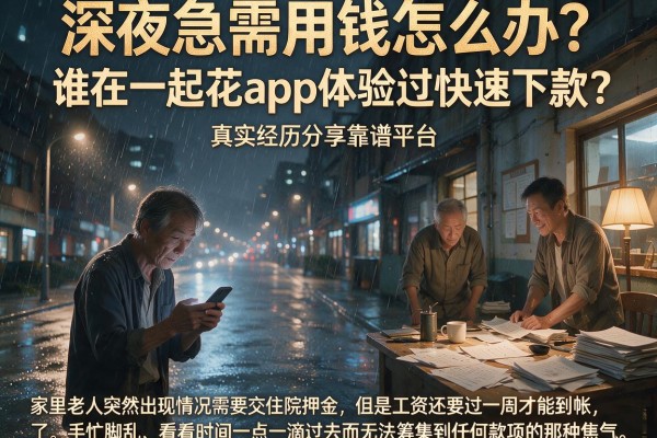 深夜急需用钱怎么办？谁在一起花app体验过快速下款？真实经历分享靠谱平台