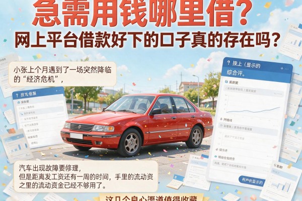 急需用钱哪里借？网上平台借款好下的口子真的存在吗？这几个良心渠道值得收藏
