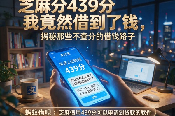 芝麻分439分我竟然借到了钱，揭秘那些不查分的借钱路子