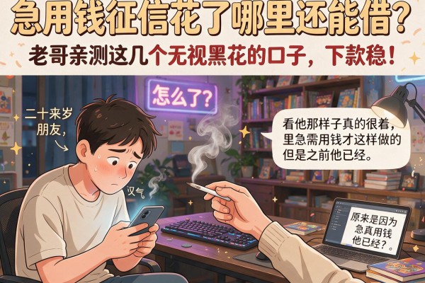 急用钱征信花了哪里还能借？老哥亲测这几个无视黑花的口子，下款稳！