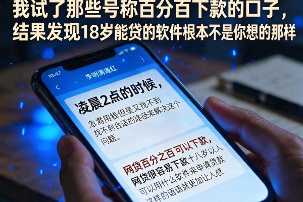 我试了那些号称百分百下款的口子，结果发现18岁能贷的软件根本不是你想的那样