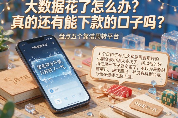 大数据花了怎么办？真的还有能下款的口子吗？盘点五个靠谱周转平台