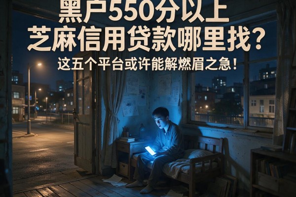 黑户550分以上芝麻信用贷款哪里找？这五个平台或许能解燃眉之急！