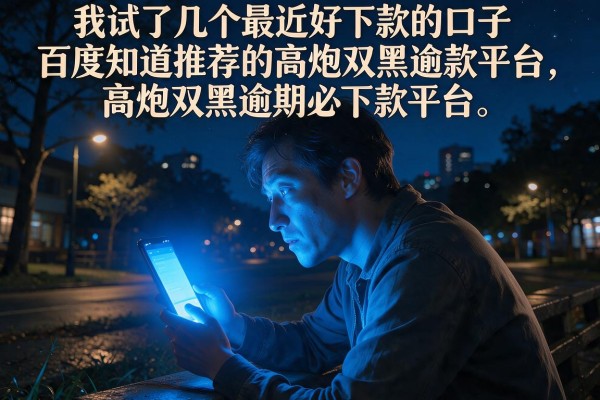 我试了几个最近好下款的口子百度知道推荐的高炮双黑逾期必下款平台，结果有点意外