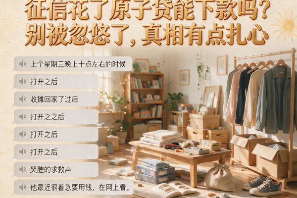 征信花了原子贷能下款吗？别被忽悠了，真相有点扎心
