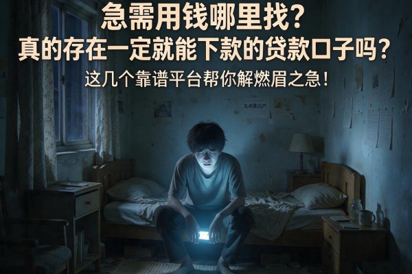 急需用钱哪里找？真的存在一定就能下款的贷款口子吗？这几个靠谱平台帮你解燃眉之急！