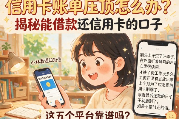 信用卡账单压顶怎么办?揭秘能借款还信用卡的口子,这五个平台靠谱吗?