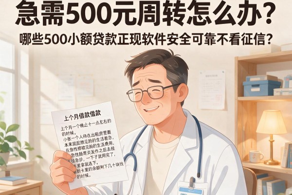 急需500元周转怎么办？哪些500小额贷款正规软件安全可靠不看征信？