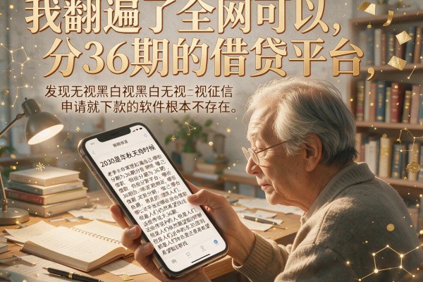 我翻遍了全网可以分36期的借贷平台，发现无视黑白无视征信申请就下款的软件根本不存在