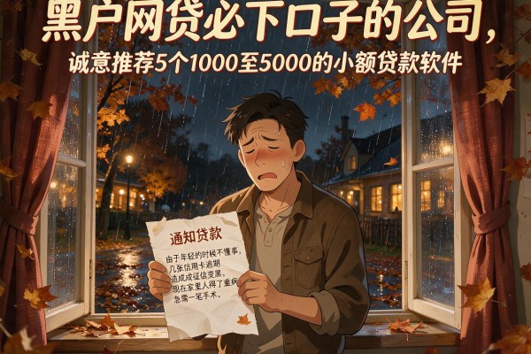 黑户网贷必下口子的公司,诚意推荐5个1000至5000的小额贷款软件