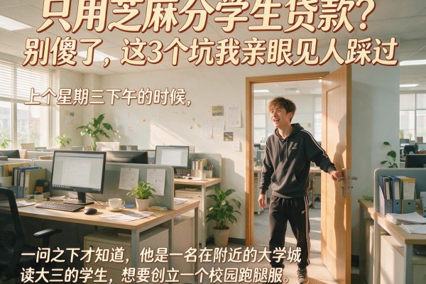 只用芝麻分学生贷款？别傻了，这3个坑我亲眼见人踩过