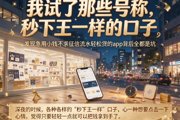 我试了那些号称秒下王一样的口子，发现急用小钱不求征信流水轻松贷的app背后全是坑