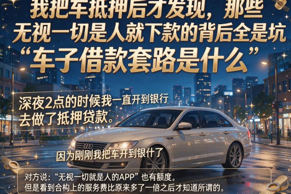我把车抵押后才发现,那些无视一切是人就下款的app背后全是坑
