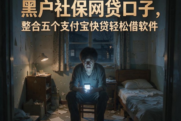 黑户社保网贷口子，整合五个支付宝快贷轻松借软件
