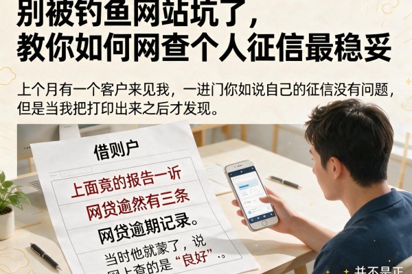 别被钓鱼网站坑了，教你如何网查个人征信最稳妥
