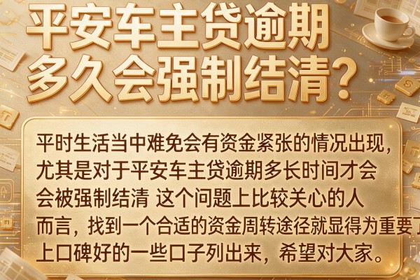 平安车主贷逾期多久会强制结清？这几款备用金能应急