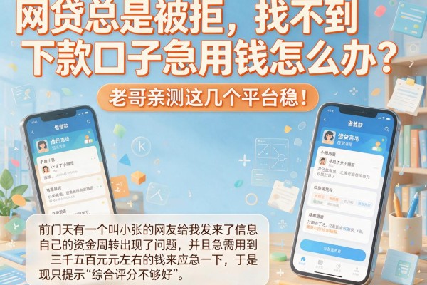 网贷总是被拒，找不到下款口子急用钱怎么办？老哥亲测这几个平台稳！