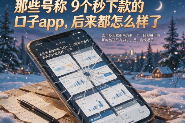 那些号称9个秒下款的口子app，后来都怎么样了