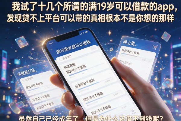 我试了十几个所谓的满19岁可以借款的app，发现贷不上平台可以带的真相根本不是你想的那样