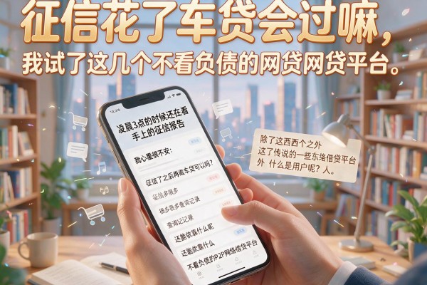 征信花了车贷会过嘛,我试了这几个不看负债的网贷平台居然下款了